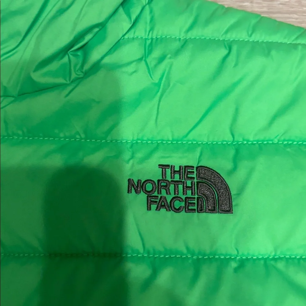 The North Face Boys' Jacket in Bright Green with Black Logo Tag